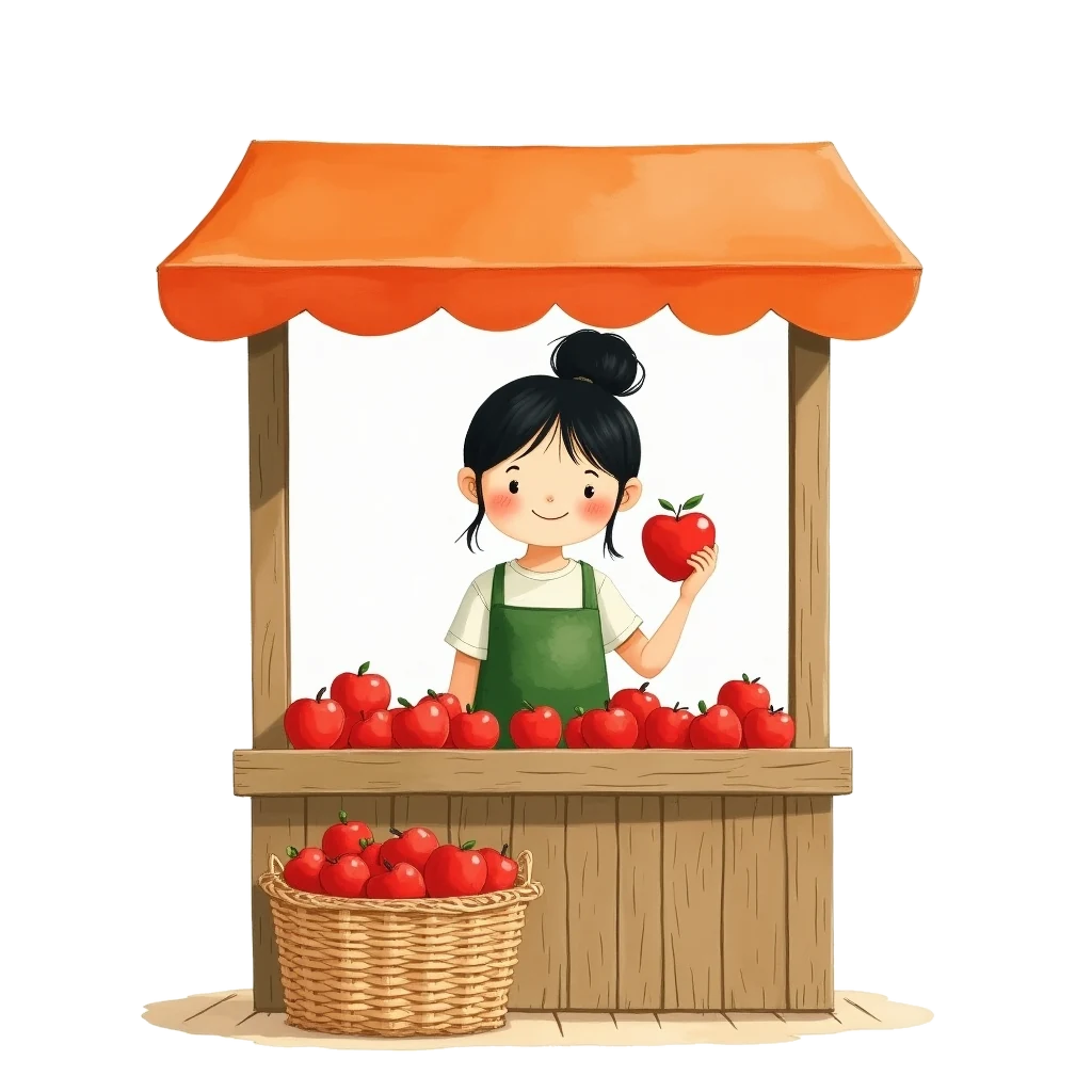 Picture story for the kanji 姉, meaning elder sister