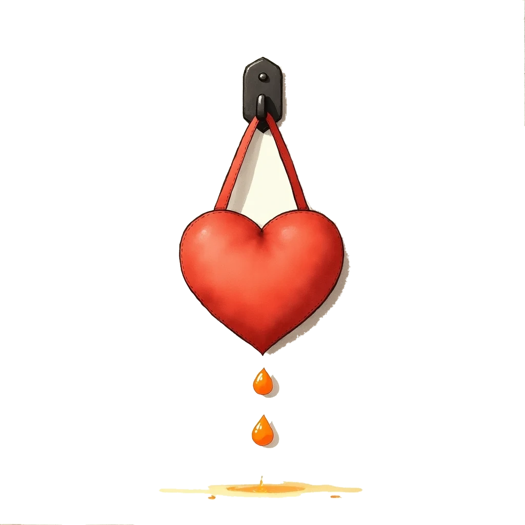 Picture story for the kanji 心, meaning heart