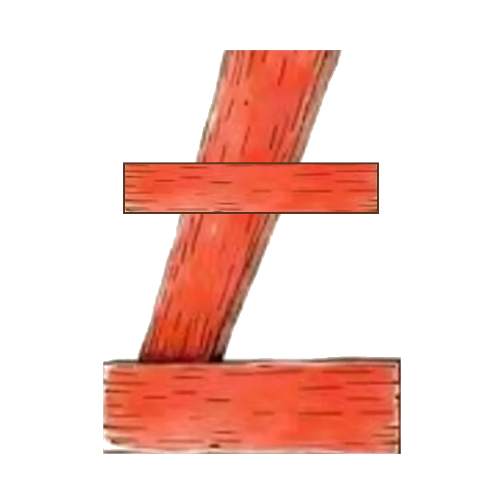 Picture story for the kanji 七, meaning seven